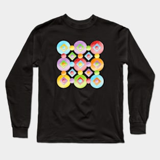 Happy Rainbow Dots Long Sleeve T-Shirt